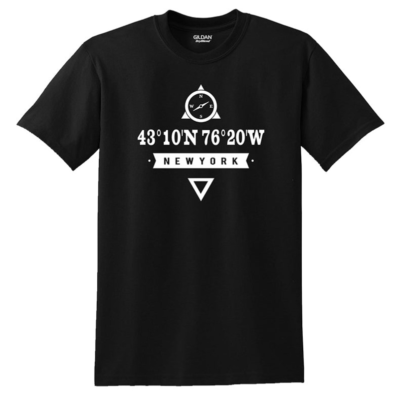 Baldwinsville, NY Coordinates T-shirts