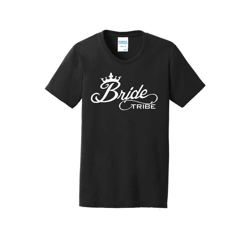 Bride Tribe T-shirt|S|M|L|XL|XXL|XXXL|Black|White|Gray