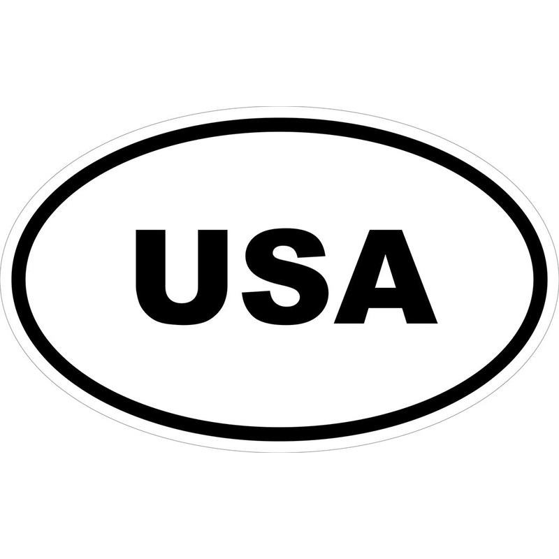 USA Decal|Font 1 (Bold)|Font 2 (Thin)