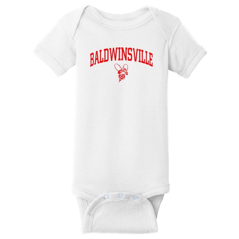 Baldwinsville Bee Onesies (2)|New Born|6mo|12mo|18mo|24mo|”Baldwinsville” Bee|”Baby Bee”
