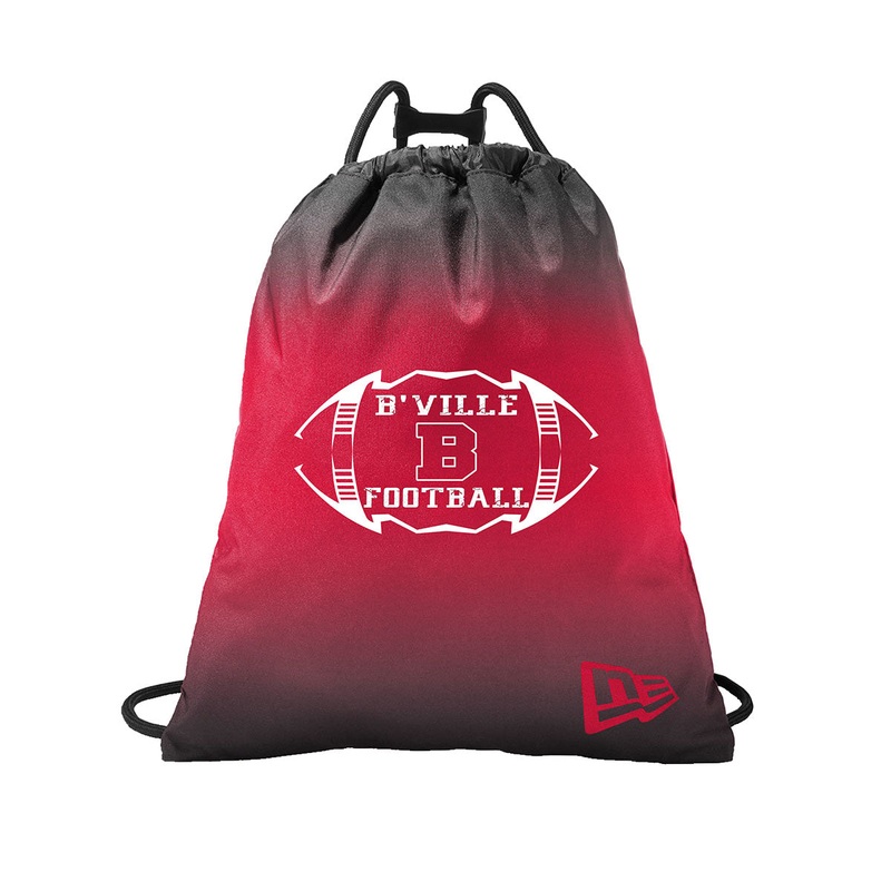 B’ville Football Cinch Bags|Red/Black|Black|Gray