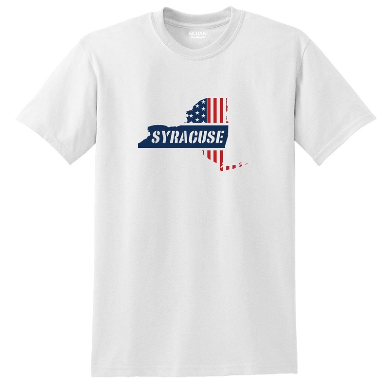 Full Color Syracuse Map Apparel
