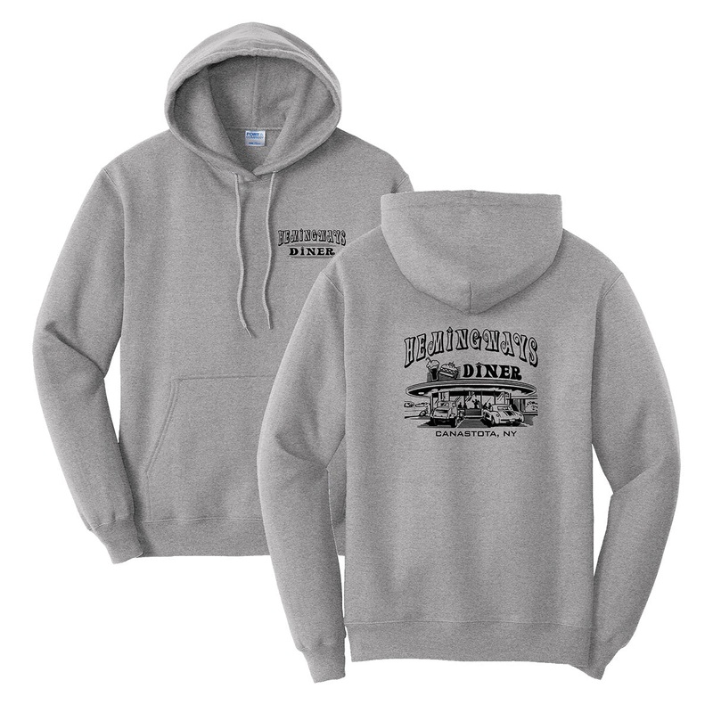 Hemingway’s Diner Gray Pullover Hoodie