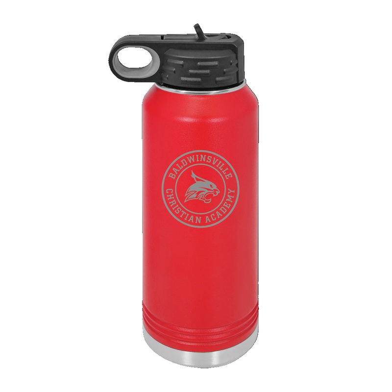 BCA 20oz Insulated, Laser-Engraved Water Bottle