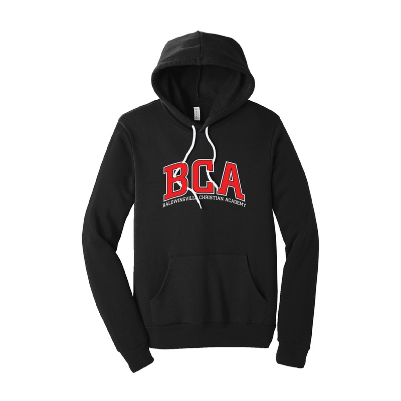 BCA Pullover Hoodie|YS|YM|YL|XS|S|M|L|XL|2XL|3XL|Black|Deep Gray Heather|Red