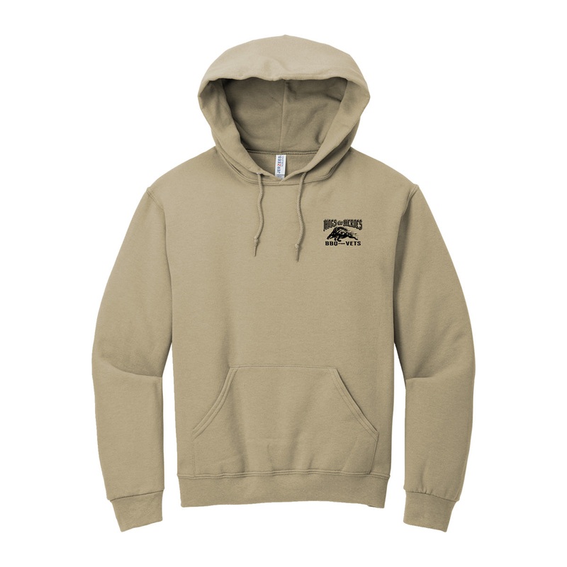 Hogs For Heroes Hoodie|S|M|L|XL|2XL|3XL|Black|Khaki