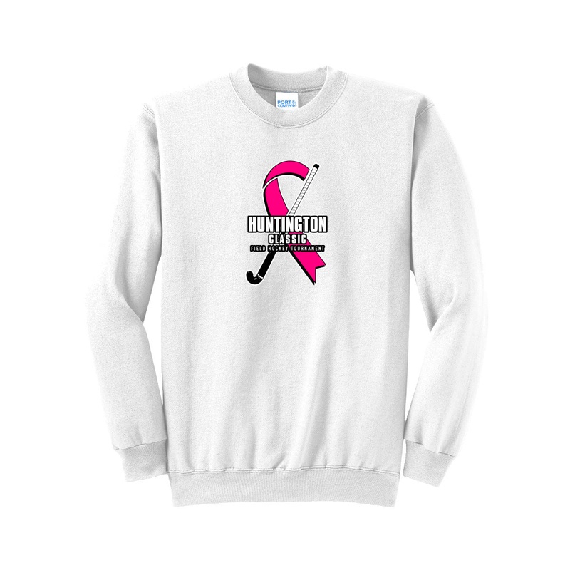Huntington Classic Crewneck|S|M|L|XL|2XL|3XL|4XL|Black|Athletic Heather|White