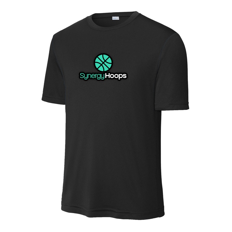 Synergy Hoops Dri-Fit Shirt|Youth S|Youth M|Youth L|Youth XL|XS|S|M|L|XL|2XL|3XL|4XL|Black|Gray Concrete|White
