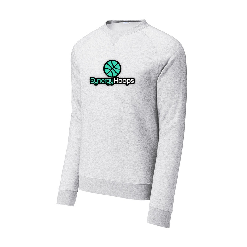 Synergy Hoops Fleece Crewneck|Youth S|Youth M|Youth L|Youth XL|XS|S|M|L|XL|2XL|3XL|4XL|Black|Athletic Gray (Adult) / Ash (Youth)