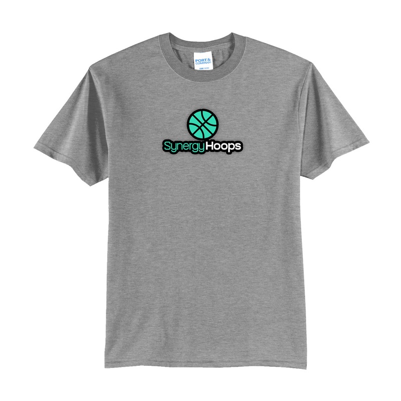 Synergy Hoops Regular Shirt|Youth S|Youth M|Youth L|Youth XL|S|M|L|XL|2XL|3XL|4XL|5XL|Black|White|Gray