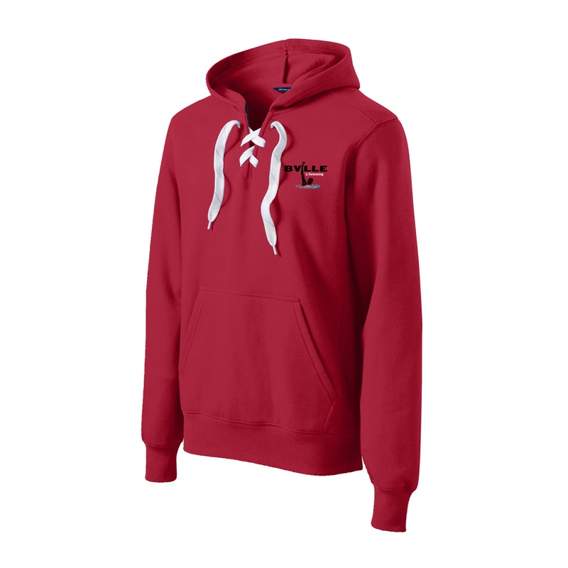 B’ville Swim Lace Hoodie|XS|S|M|L|XL|2X|3X|4X|Red|Athletic Gray