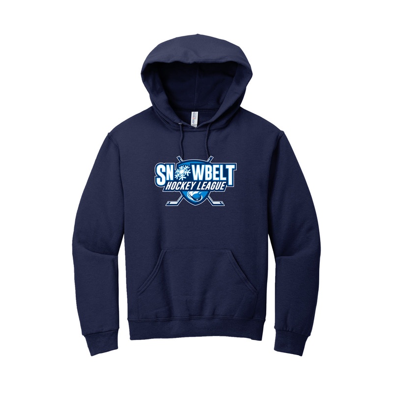 Snowbelt Hockey League Hoodie|Youth S|Youth M|Youth L|Youth XL|S|M|L|XL|2XL|3XL|4XL|Black|Navy|Camillus 1|EC|Oswego|Watertown 2