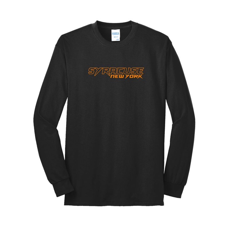 Syracuse New York Apparel|T-shirt|Long-sleeve|Hoodie|XS|S|M|L|XL|2XL|3XL|4XL|5XL|Black|White|Athletic Gray|Navy