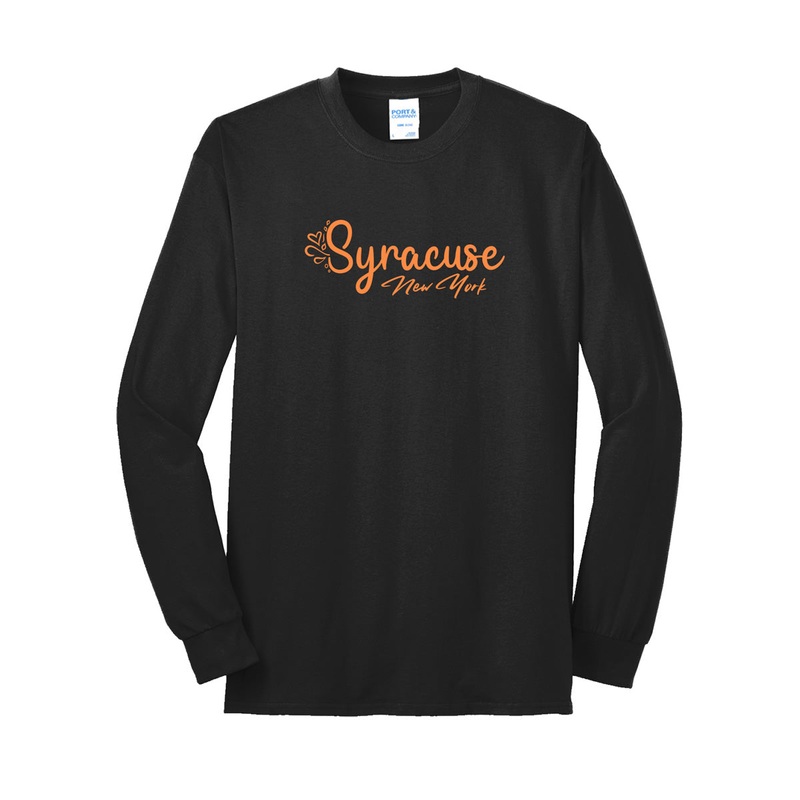 Syracuse New York Cute Font Apparel