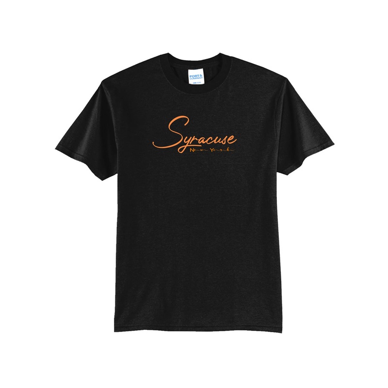 Syracuse, New York Fancy Script Apparel