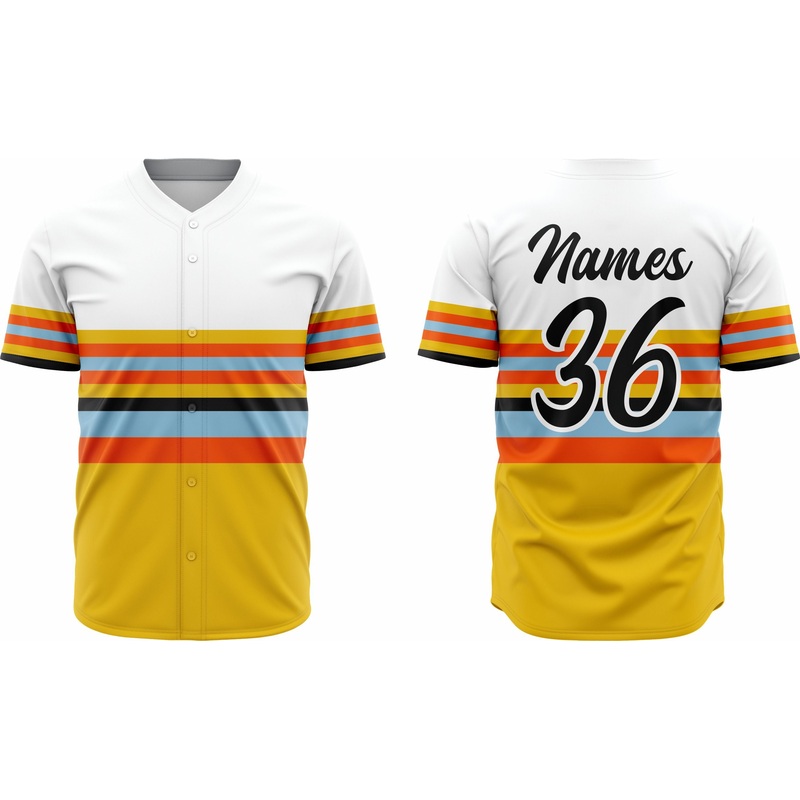 Baseball Jersey 5  Customizable Name & Number | Breathable & Comfortable Sportswear