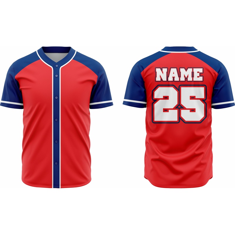 Baseball Jersey 8  Customizable Name & Number | Breathable & Comfortable Sportswear