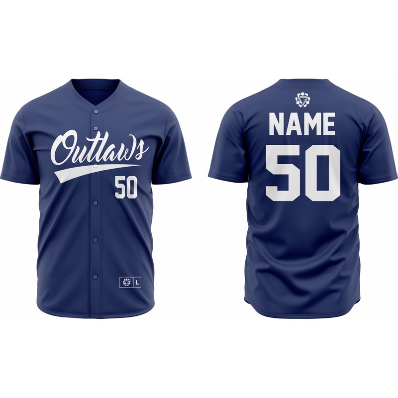 Baseball Jersey 44  Customizable Name & Number | Breathable & Comfortable Sportswear