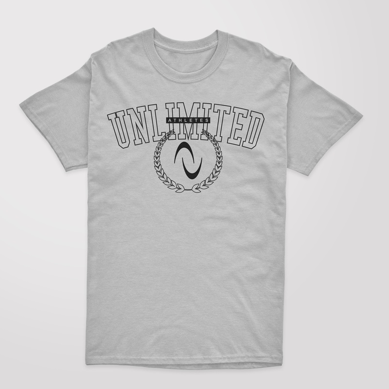 Unlimited Collegiate Tee|Newborn|12 Month|2 Toddler|Youth Small|Youth Medium|Youth Large|Small|Medium|Large|XX-Large