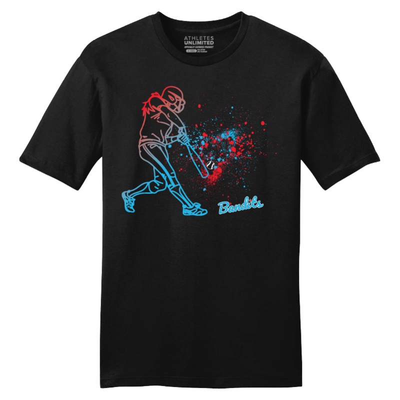 BANDITS BATTER TEE|Small|Medium|Large|X-Large|2X|3X