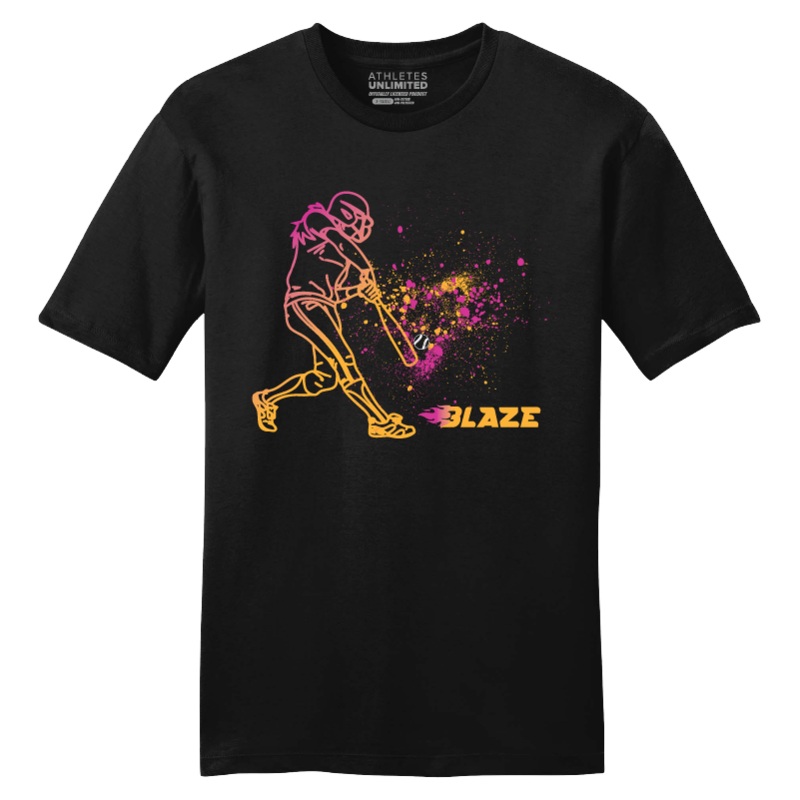 BLAZE BATTER TEE|Small|Medium|Large|X-Large|2X|3X