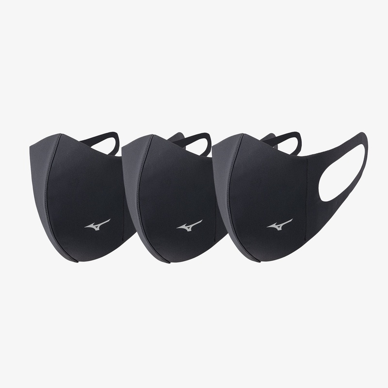 Mizuno Face Cover (3 Pack)|L|M|S|Black Black (09)