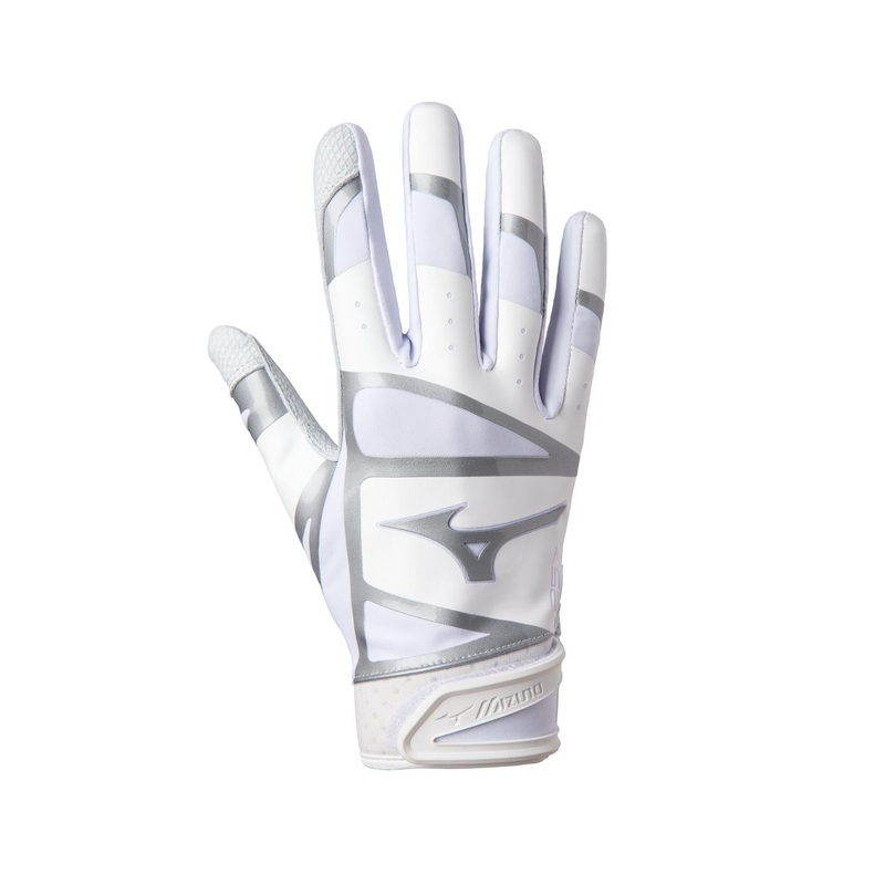 F-257 BATTING GLOVE|White Silver (0073)|White Black (0090)|XS|S|M|L|XL