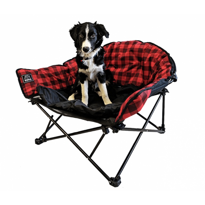 Lazy Bear Dog Bed|RED PLAID/BLACK|SIERRA/BLACK|HEATHER GREY|SAGE/BLACK