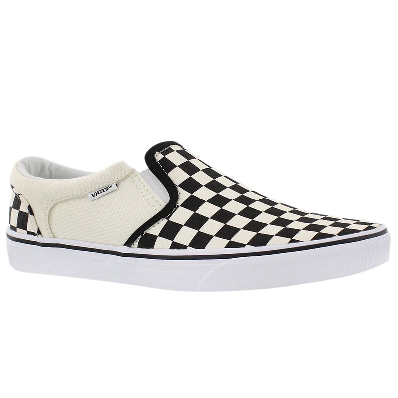 Men’s Asher Shoe|WHITE/BLACK CHECKER|BLACK/BLACK|7|7.5|8|8.5|9|9.5|10|10.5|11|11.5|12|13|14|15