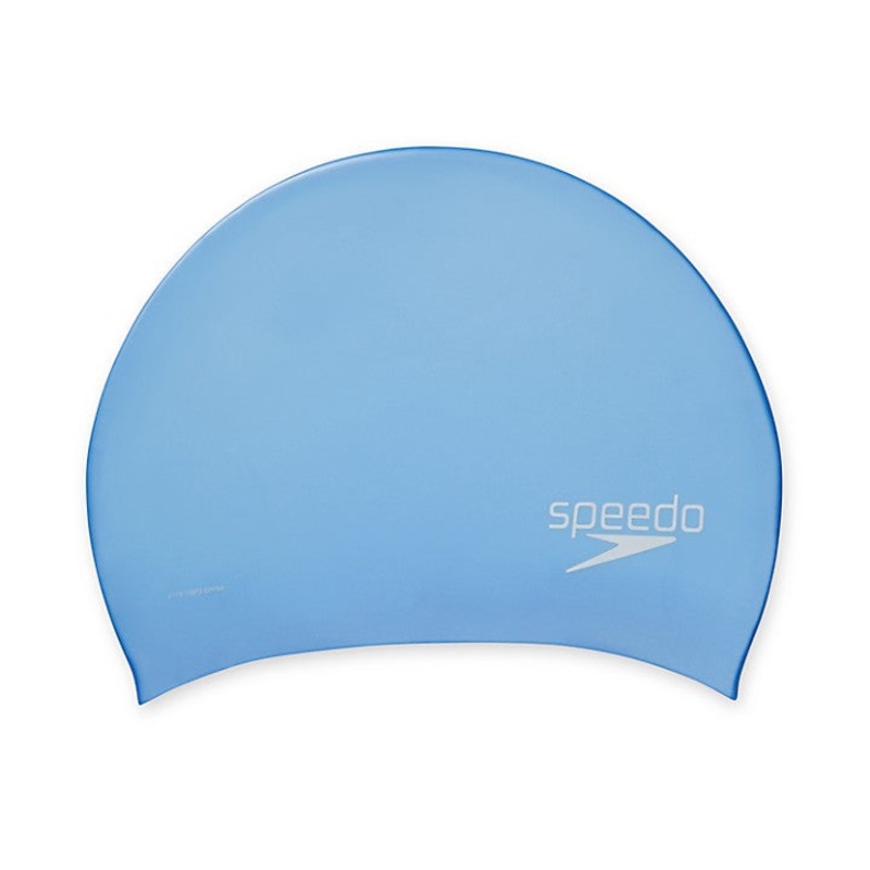 Silicone Long Hair Swim Cap|BLUE|SILVER|BLACK|WHITE|PINK