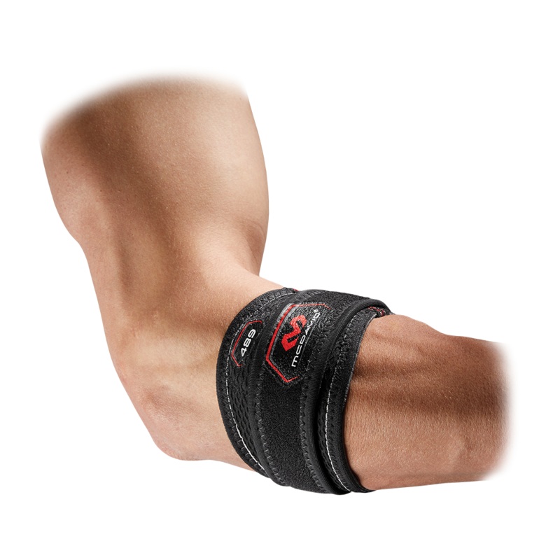 McDavid Elbow Strap with Pads|BLACK|S|M|L