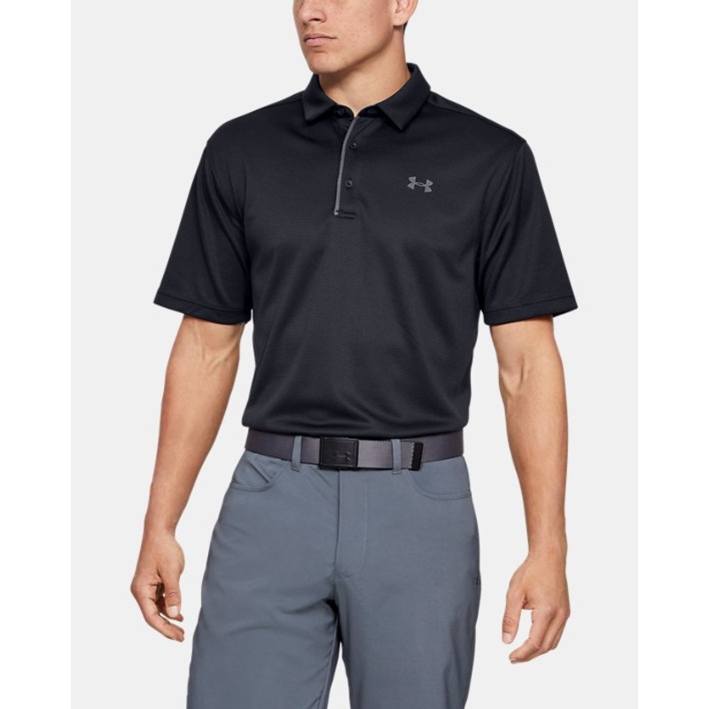 Men’s Tech Golf Polo|BLACK|GRAPHITE|DOWNPOUR GREY|SILICA GREEN|FIRE/PITCH GREY|RED/GRAPHITE|S|M|L|XL|XXL|XXXL