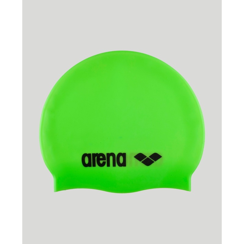 Classic Silicone Swim Cap|ACID LIME|BLACK/SILVER|FUCHSIA|WHITE/BLACK|FLUO RED/BLACK|YELLOW/BLACK
