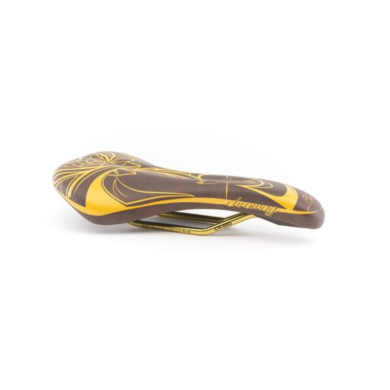 Chromag Juniper Saddle|BLACK/GREY|GOLD