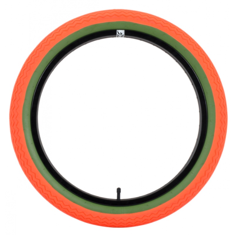 Subrosa Sawtooth BMX Tire|GREEN/ORANGE|BLACK/BLACK|BLOOD SPLATTER|TEAL/GREY|20X2.35
