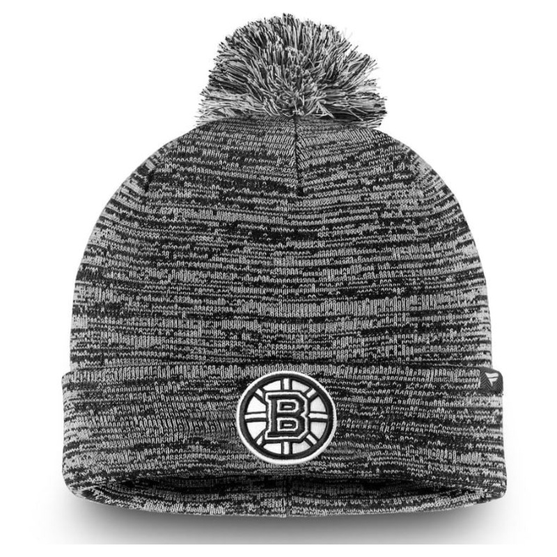 CUFF TOQUE WITH POM BLACK AND WHITE